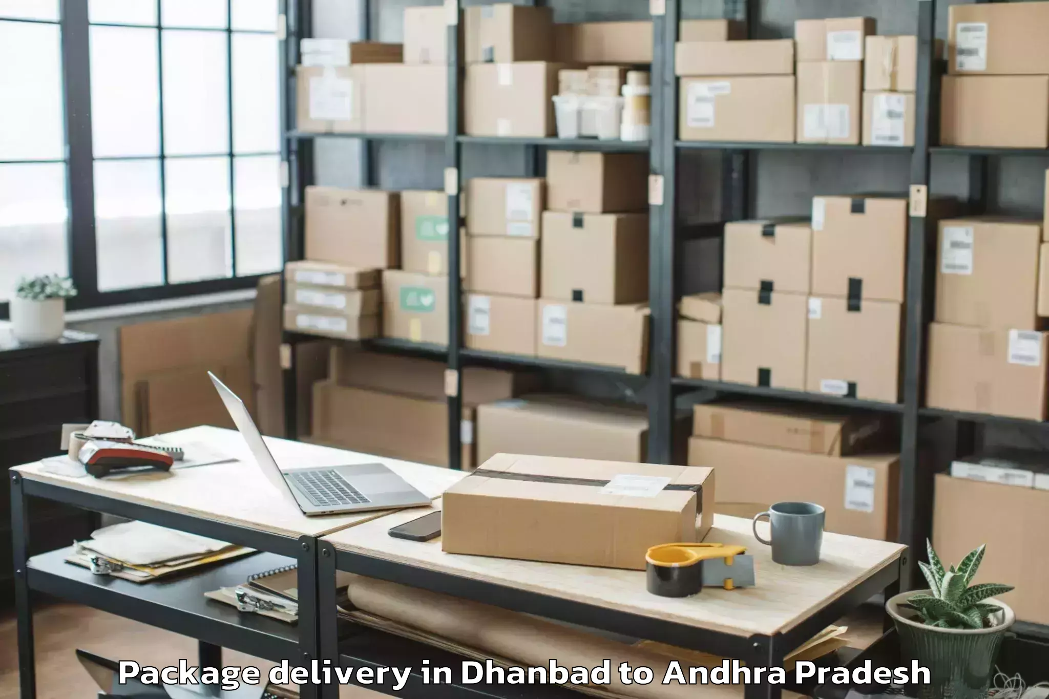 Easy Dhanbad to Nandigam Package Delivery Booking